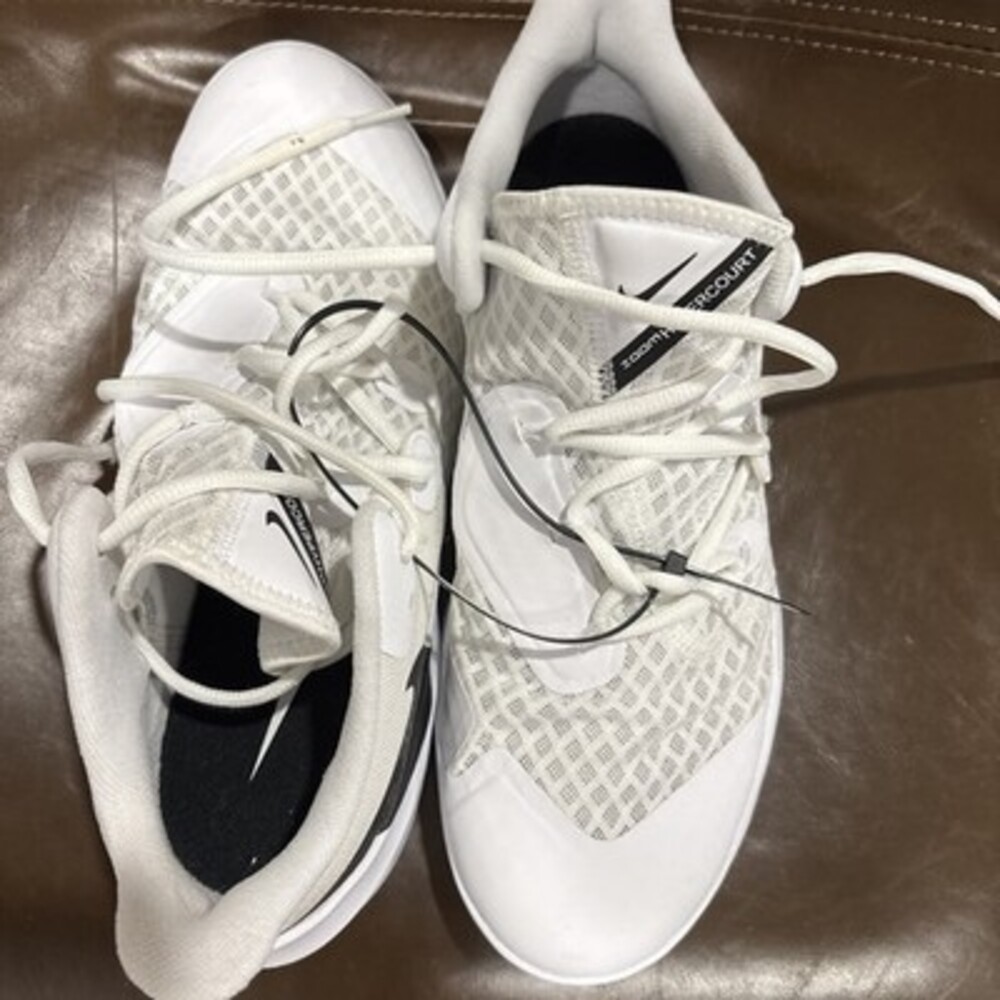 Size M9.5/W11-Nike Zoom Hyperspeed Court White Black- Unisex Adults